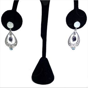 𝅺SAJEN Offerings sterling silver earrings topaz